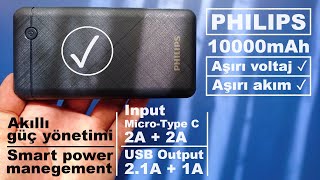 Philips DLP1710 10000 mAh Power Bank İnceleme [upl. by Atteval285]