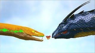 Ark Survival  GIGANTOPHIS vs BASILISKSPINOTREX and more Ep450 [upl. by Menard]