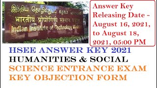 HSEE Answer Key 2021 Humanities amp Social Science Entrance Exam Key Objection Form [upl. by Justus274]