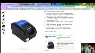 Best WirelessBluetooth Thermal Printers to Print Invoice from your phone  Supermarket Malayalam [upl. by Yadsendew]