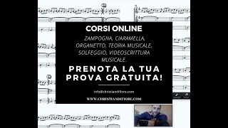 CORSI ONLINE Zampogna Ciaramella Organetto Teoria Musicale e Solfeggio Videoscrittura Musicale [upl. by Belier]