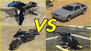 GTA ONLINE  OPPRESSOR MK II vs OPPRESSOR vs DELUXO vs BUZZARD [upl. by Eigla]