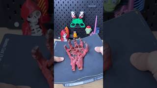 3D Printed Skeleton Hand Halloween SelfAdjusting Coaster [upl. by Alyakim]