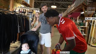 iShowSpeed Makes Baby Cry On Accident amp Gets Into Altercation With Parent [upl. by Savanna682]