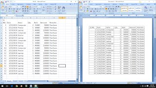 How to Exact Copy amp Paste Excel Data into Word Table [upl. by Voorhis]