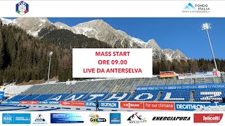 Biathlon Campionati Italiani e Coppa Italia Fiocchi  Mass Start  ANTERSELVA [upl. by Hazelton524]