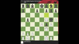 The Immortal Game 1851 chess brilliant chesshistory [upl. by Kallman]