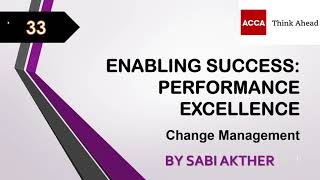 ACCA I Strategic Business Leader SBL I Performance Excellence  SBL Lecture 33 [upl. by Enirolf]