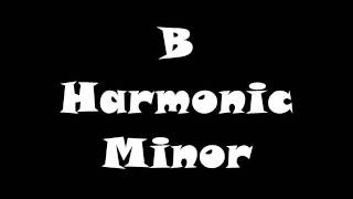 B Harmonic Minor Scale  Groovy Jam Track [upl. by Questa561]