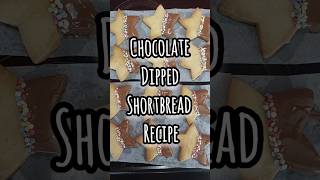 Chocolate dipped shortbread recipe Simple and delicious with only 3 ingredients recipe shorts [upl. by Wehttam430]