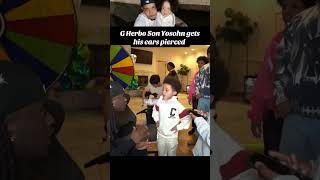 G Herbo Son Yosohn gets his ears pierced gherbo yosohn kaicenat viral fyp viralvideo [upl. by Prager]