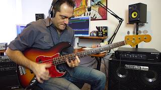 Hartke LH1000 and Fender Jazz Bass slap groove [upl. by Apul]