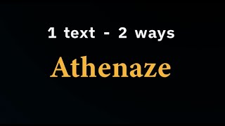 Athenaze quotDikaiopolisquot 2 readings in a bit different style Reconstructed Ancient Attic Greek [upl. by Lokcin]