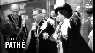 Mountbatten Honoured At Garter Service 1948 [upl. by Ananna]