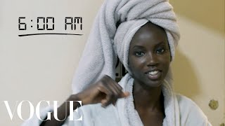 How Top Model Anok Yai Gets Runway Ready  Diary of a Model  Vogue [upl. by Fasta]