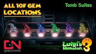 Luigis Mansion 3  All 10F Gem Locations  Tomb Suites Gems [upl. by Eoj419]