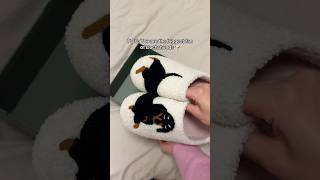 These slippers are so cute🥹🐾 dachshund slippers gift [upl. by Leslie845]