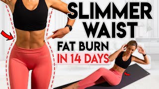 SLIMMER WAIST and LOSE LOWER BELLY FAT in 14 Days  10 min Workout [upl. by Assyral]