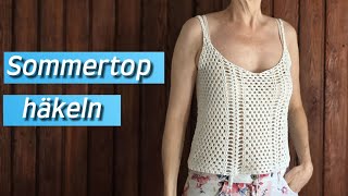 Traumhaftes Sommertop häkeln Der perfekte Sommerlook [upl. by Auqeenwahs]