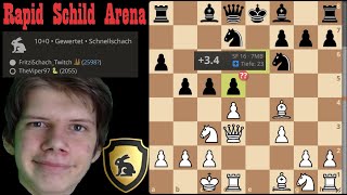 Jobava London Nach 8 Zügen komplett auf Gewinn stehen  Rapid auf Lichess in der Schild Arena [upl. by Pollock]