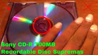 ✅ How To Use Sony CDR 700MB Recordable Disc Supremas Review [upl. by Nairadal]