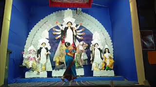 Aaj phagune agun laage  Abhijit Basu amp Dola Roy  Folk dance  Dance cover by Debasrita Chowdhury [upl. by Russon855]