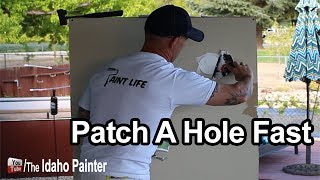 How To Patch And Repair Drywall Fast Ryobi Tool Tips [upl. by Inverson]