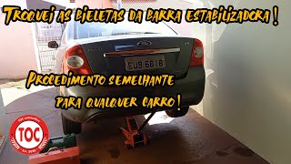 DIY Troquei as bieletas da barra estabilizadora traseira do Ford Focus Serve para vários carros [upl. by Nahshu168]