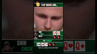 Flop quads then get action poker [upl. by Atinor808]