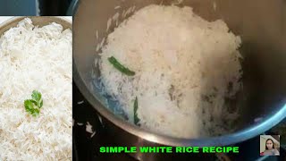 SIMPLE WHITE RICE RECIPE [upl. by Gwenny358]