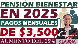 3500 pesos Mensuales para Adultos Mayores Pensionados del Bienestar [upl. by Lexerd]