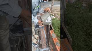 Building pressed columns for walls shorts construction constructiontips [upl. by Yrrab627]