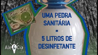 Desinfetante Caseiro de Eucalipto  5 LITROS com UMA PEDRA SANITÁRIA [upl. by Pollie]