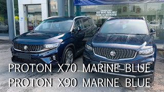 PROTON X70 MC2 MARINE BLUE DAN PROTON X90 MARINE BLUE  BIRU GELAP [upl. by Silin238]