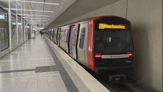 Mitfahrt  DT44  U2 von Hauptbahnhof bis Horner Rennbahn  UBahn Hamburg [upl. by Gainor]