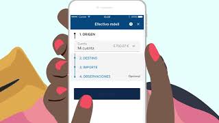 Sacar dinero sin tarjeta con Efectivo Móvil  App BBVA [upl. by Asilet]