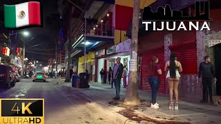 🇲🇽 Tijuana Streets at Night  Zona Norte 2024 4K [upl. by Virgil]