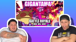 Gigantamax Pokemon Battle Royale   Reaction   Destruction Everywhere 🤯 [upl. by Narton]