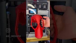 Printing Do3Ds Deadpool Helmet STL on Bambulab X1C Check the Incredible Fabric Detail on the Shell [upl. by Cohligan]