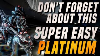 Dont Forget About this Effortless Platinum Farming Method  Warframe 2024 [upl. by Lyrac]