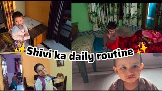 Shivi ka daily routine ✨ Achu ko aaj kya ho gya 😱😱cutebaby cutieshivi love [upl. by Ennovad]