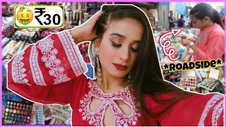 OMG😱 Rs30 Trying ROADSIDE सस्ता Makeup  Shocking🤯 Bakra Eid🌙 Makeup Look  Bloom Zone [upl. by Haile]