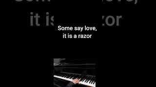 The Rose  Bette Midler piano karaoke Lyrics [upl. by Granny]