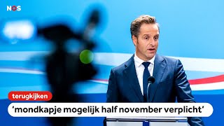 TERUGKIJKEN persconferentie minister De Jonge na Ministerraad [upl. by Detta]