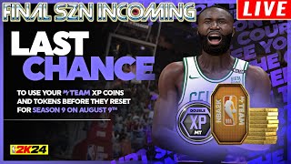 Final Week of Season 8 of NBA 2k24 Myteam Officially One Month Away from NBA 2k25 UNLIMITED LIVE [upl. by Honebein]