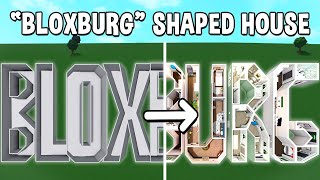 Building the WORD BLOXBURG into a Bloxburg House [upl. by Gabby]