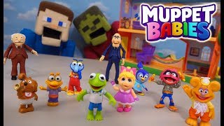 Muppet Babies Playset Figures Kermit Stop Motion Fun Unboxing Review [upl. by Cinemod]