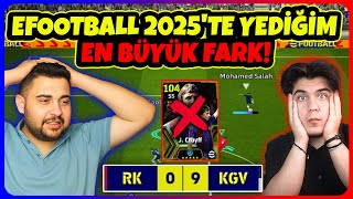 OHAAA 90 MI 😱 eFootball 2025te YEDİĞİM EN BÜYÜK FARK 104 CRUYFF SİLME CEZALI MAÇ ŞOK OLDUM [upl. by Enneite]