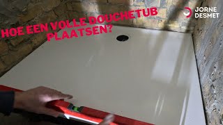 Hoe een volle douchetub plaatsen [upl. by Hovey394]