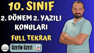 10 SINIF TÜRK DİLİ VE EDEBİYATI 2 DÖNEM 2 YAZILI KONULARI FULL TEKRAR [upl. by Anoirb869]